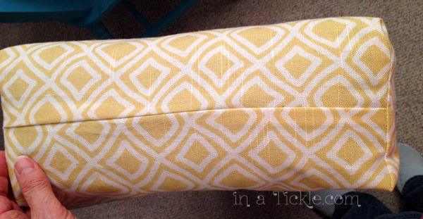 how to make a bench cushion cover with piping
