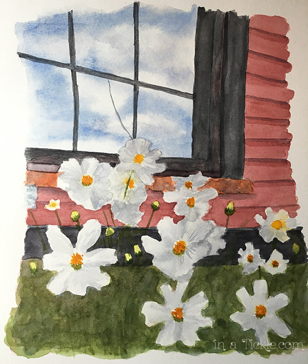 Watercolor-daisys
