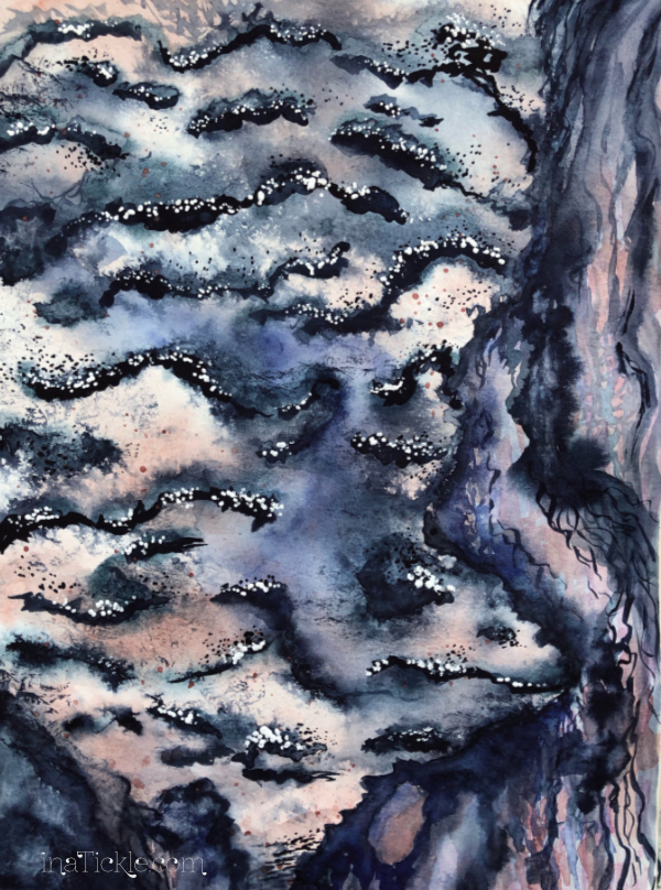 Nature Inspired Abstract Painting In A Tickle