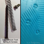 Clay Texture Tools Screws and Springs