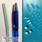 Clay Texture Tools Straws Pens