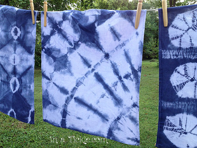 Experimenting With Shibori Dyeing - In A Tickle