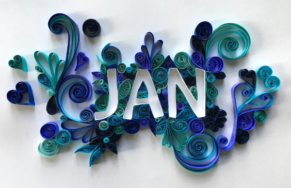 Quilling and Monoprinting - In A Tickle